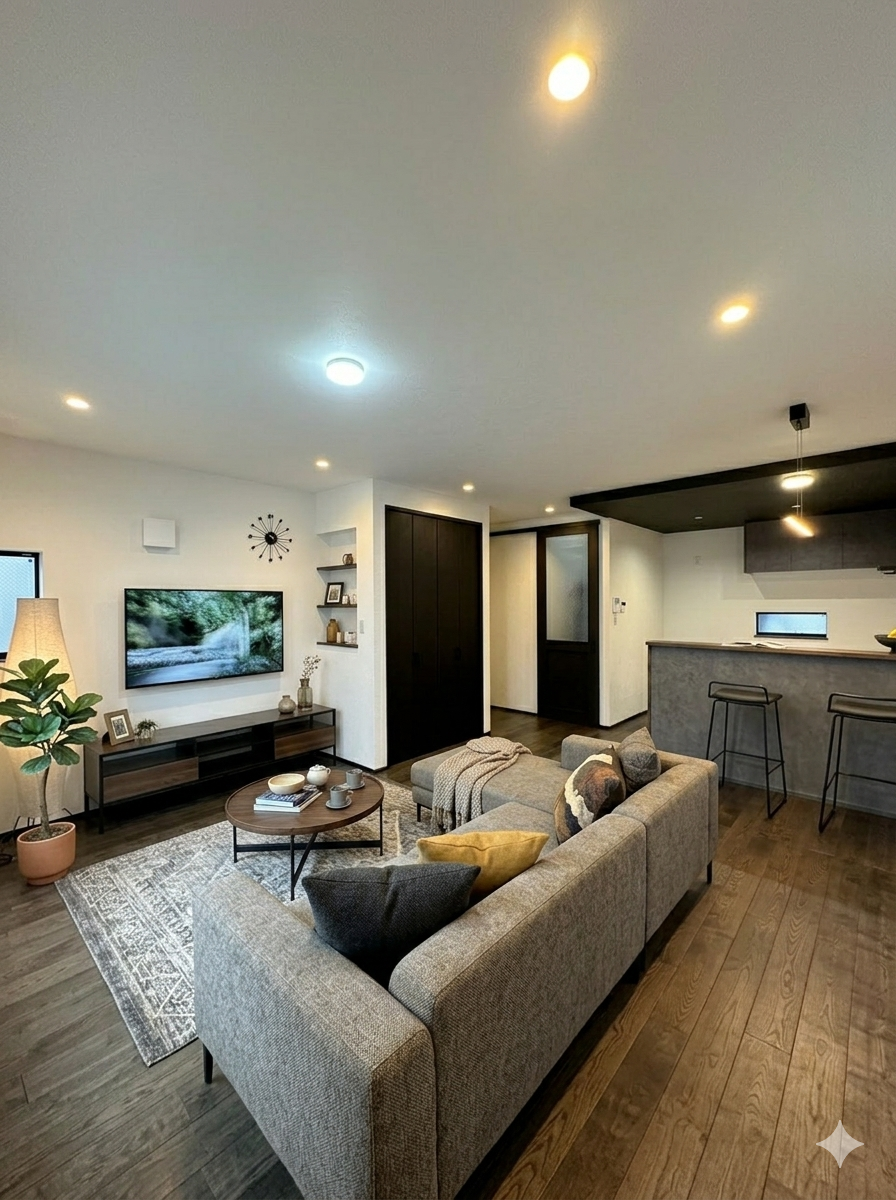 ブラックを基調としたナチュラルだけどカッコイイお家 アイキャッチ画像