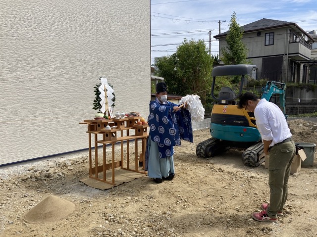 神戸市有野台 分譲住宅の地鎮祭でした！