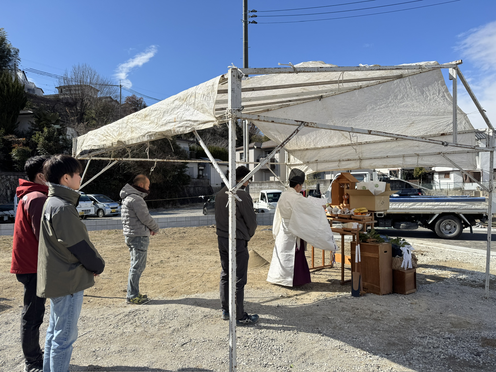 川西市矢問1 建売分譲住宅の地鎮祭を執り行いました！